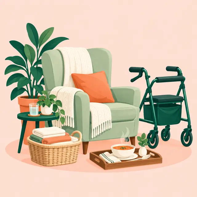 Illustration : Services à la personne / aide à domicile