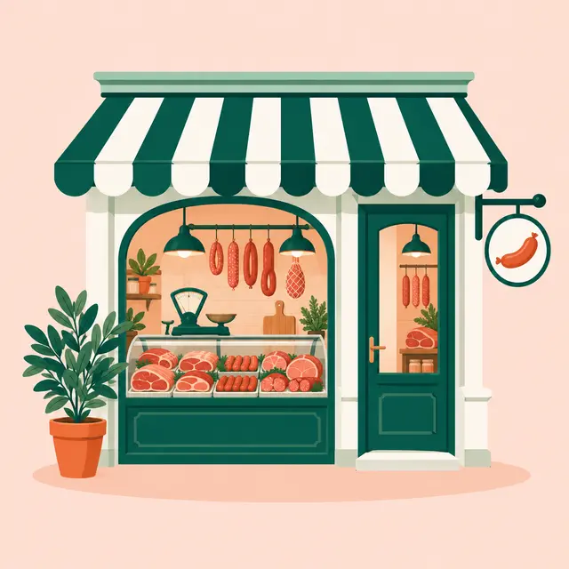 Illustration : Boucherie / charcuterie