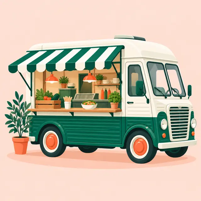 Illustration : Food truck
