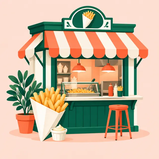 Illustration : Friterie / snack