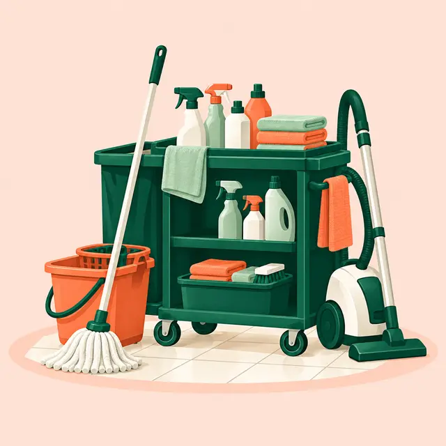Illustration : Entreprise de nettoyage