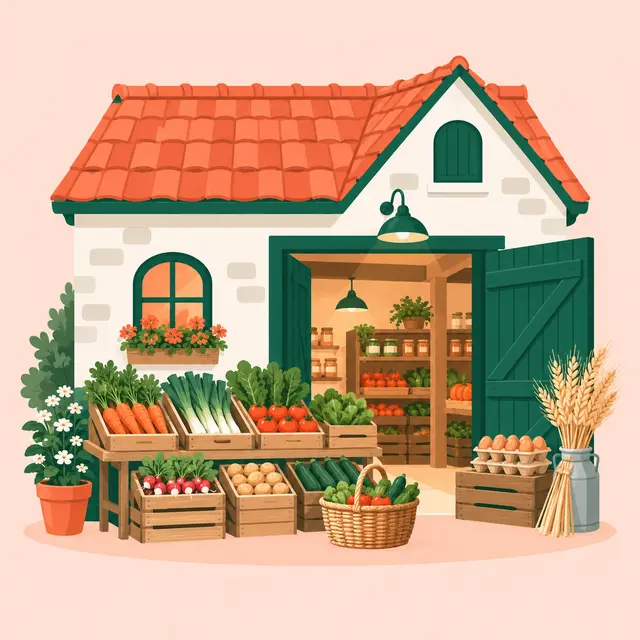 Illustration : Producteur local / vente à la ferme