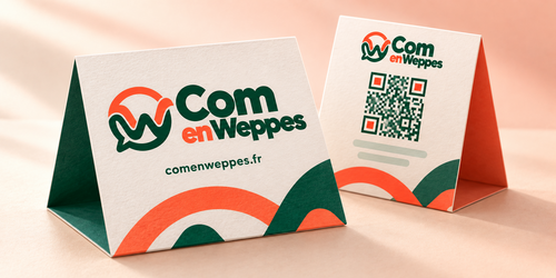 Exemple de réalisation : Chevalets de comptoir