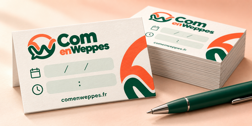Exemple de réalisation : Cartes de rendez-vous