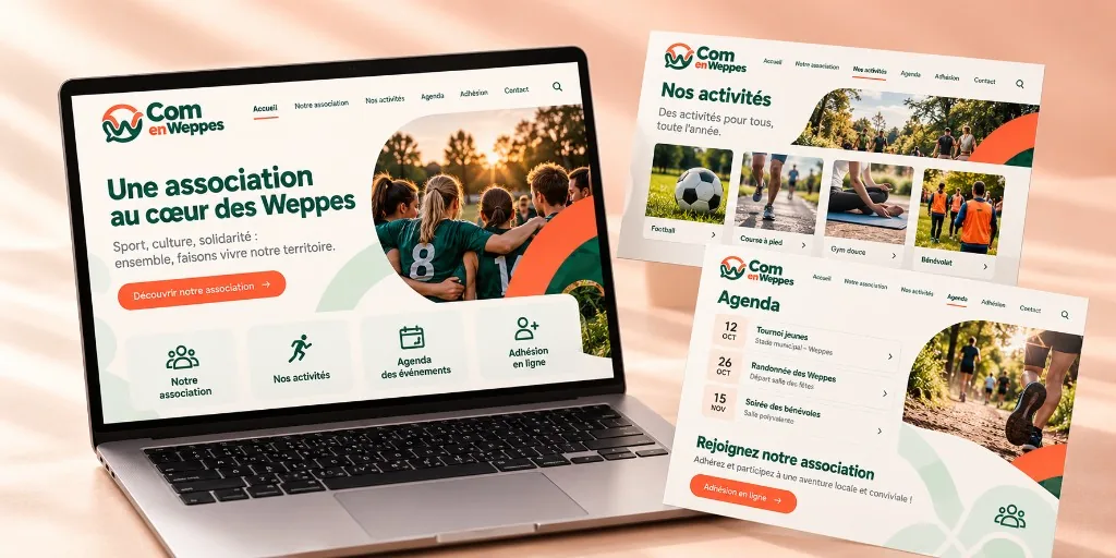 Exemple de réalisation : Site association ou club